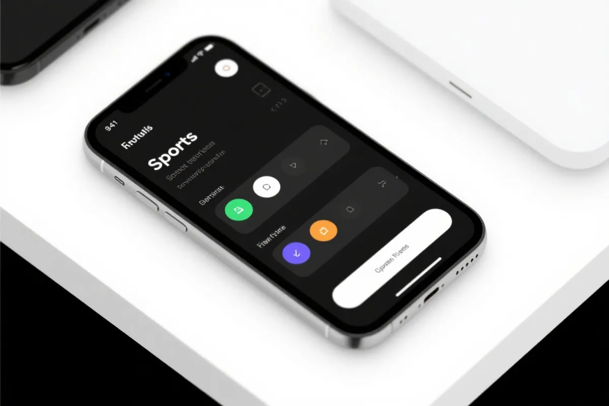 体育App界面示意