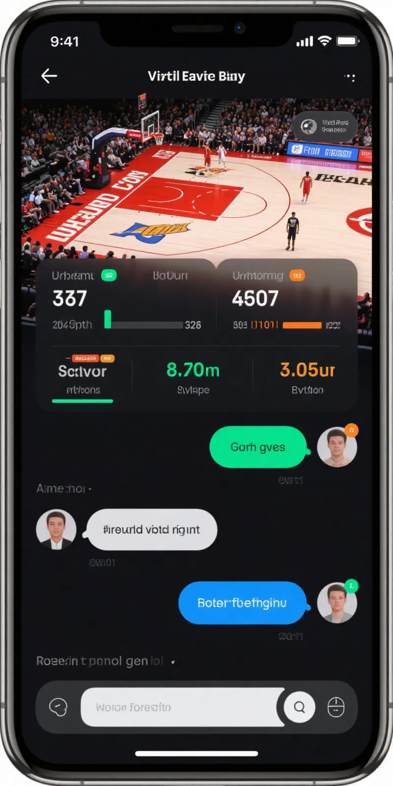 维来体育 App Interface